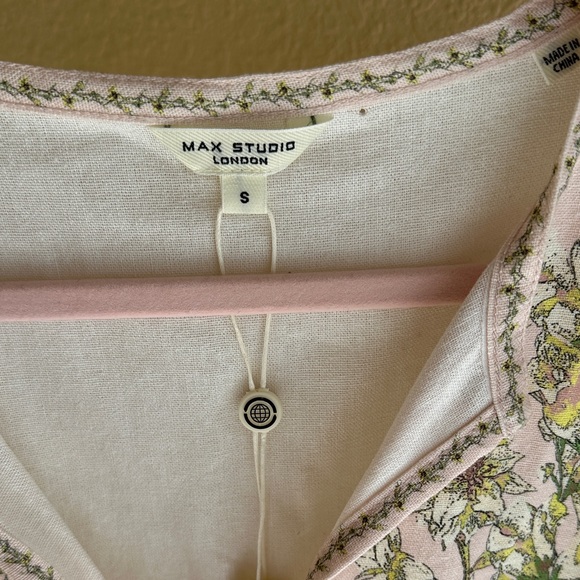 Max Studio Pink Floral Midi Dress - Picture 3 of 7